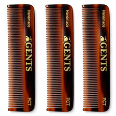 G.B.S front view of tortoise shell comb showing slim profile and elegance