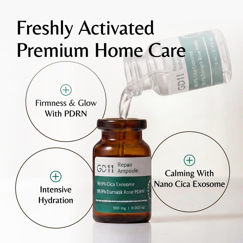 GD11 mixing step pouring activator into powder vial for fresh potency