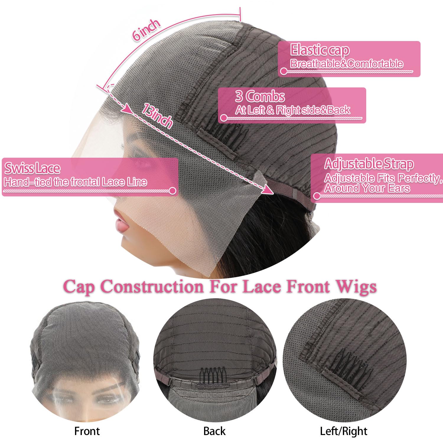 Gearina lace parting that mimics a real scalp for realistic parting