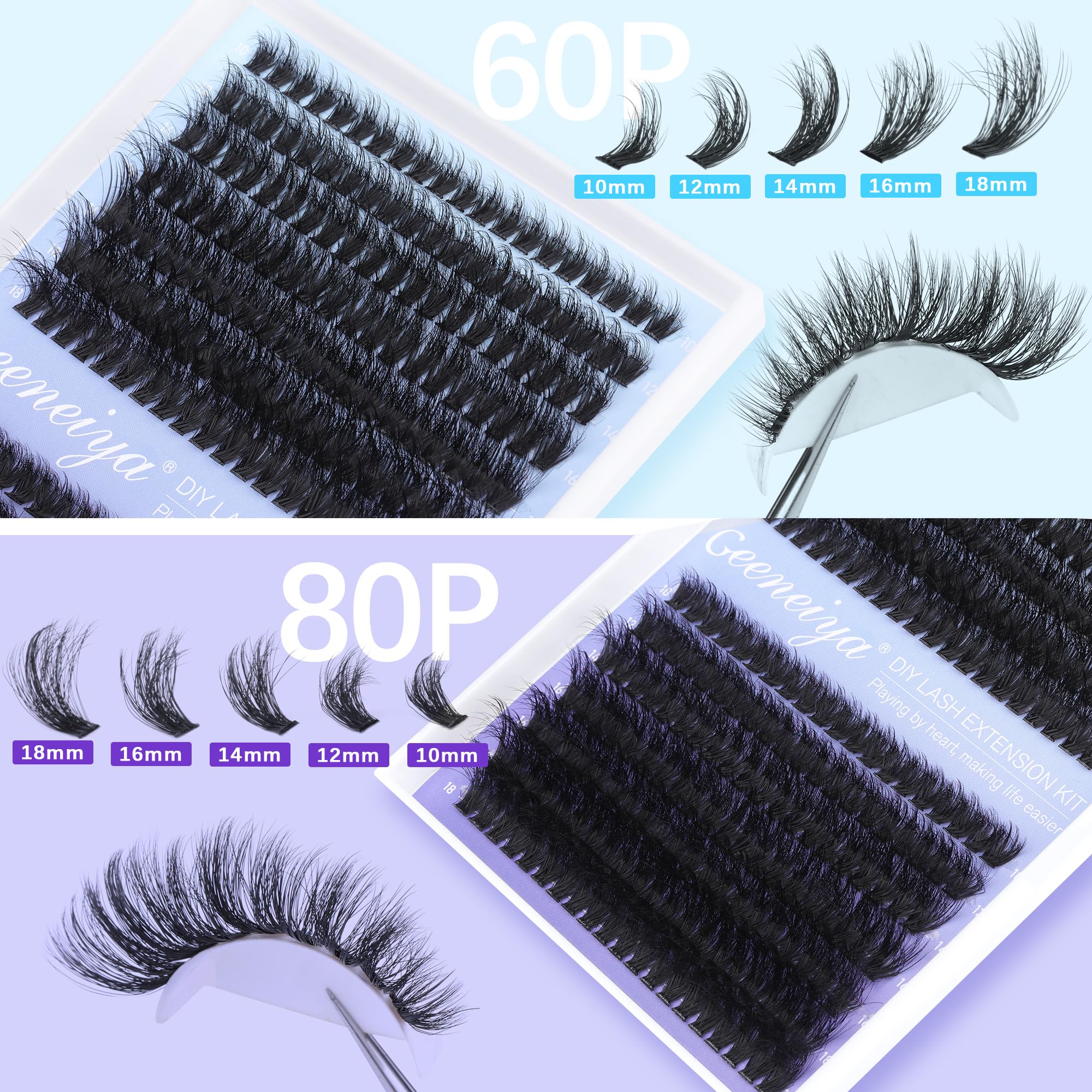 Geeneiya bond and seal glue bottle close-up for long-lasting lash hold