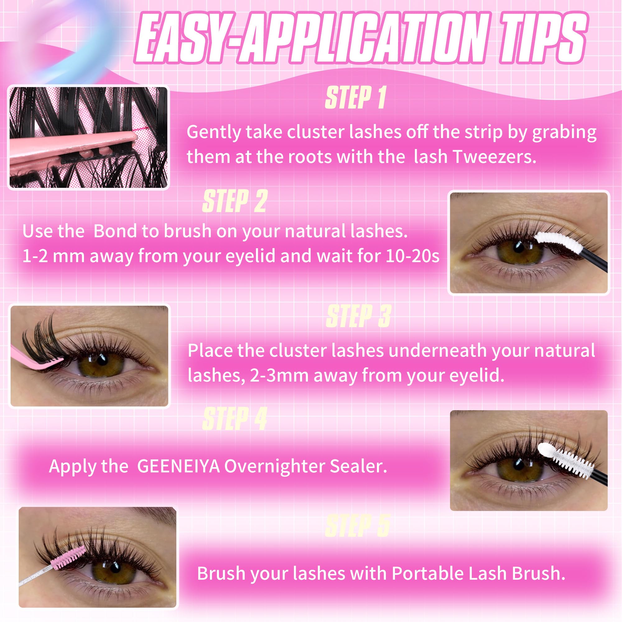 Geeneiya lifestyle evening look demonstrating lifted, natural-looking lashes benefit