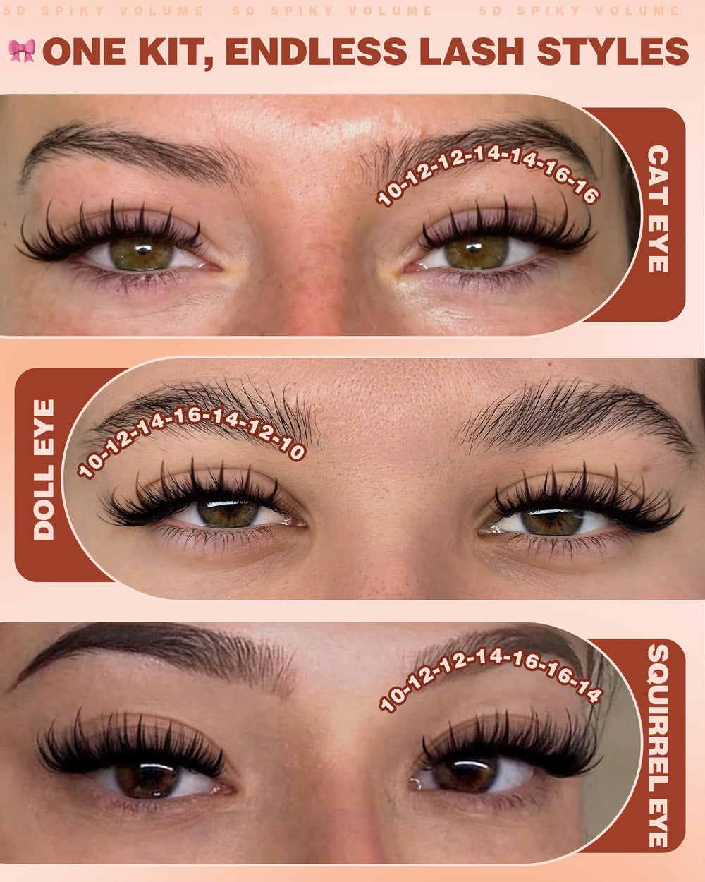 Geeneiya lashes being applied on eye showing quick DIY salon result