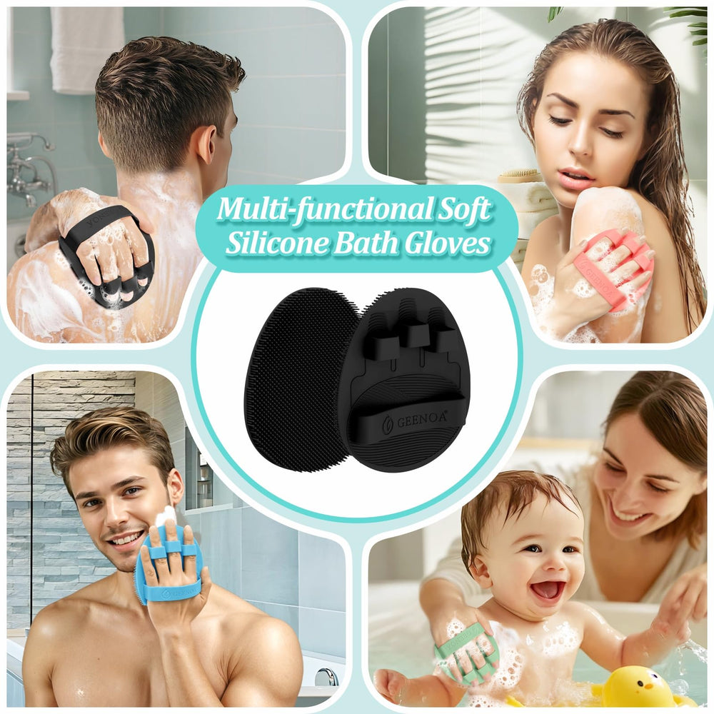 GEENOA products in shower lifestyle scene illustrating everyday use