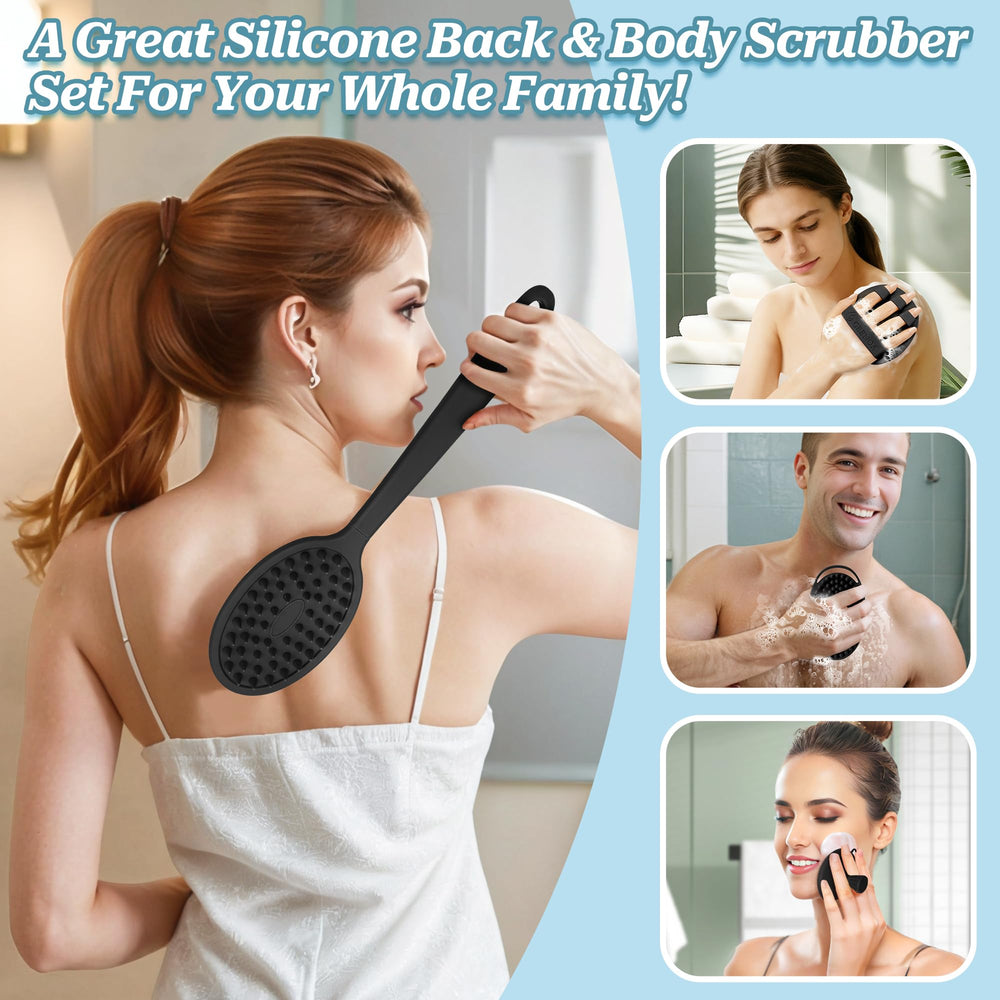 GEENOA scrubber held in hand showing scale and comfortable fit