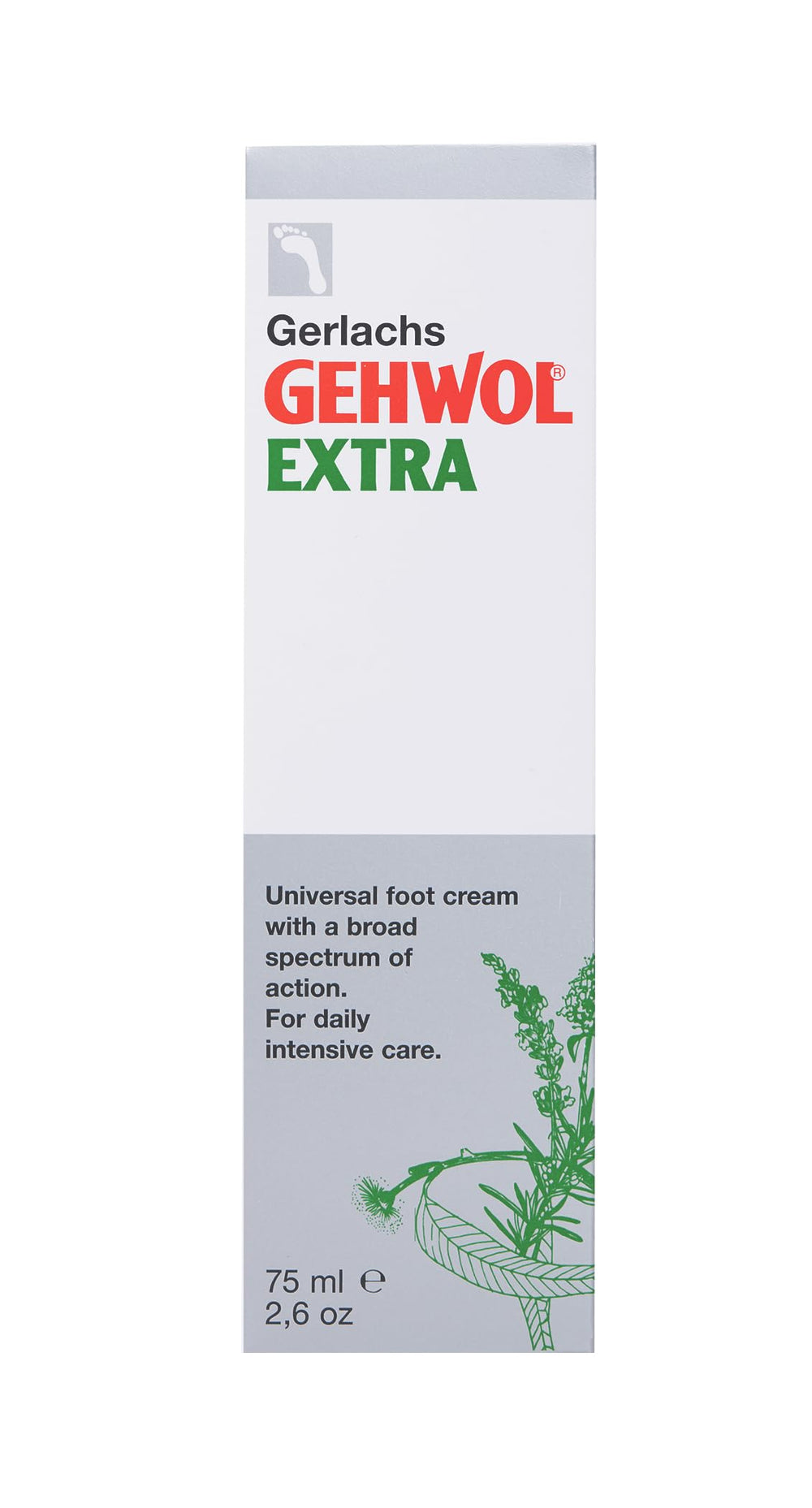 GEHWOL cream applied to foot in a home setting, showing soothing refreshment and comfort