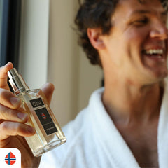 Geir Ness side label detail highlighting quality ingredients and clarity