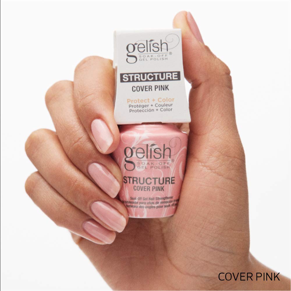 Gelish 15ml size scale comparison showing compact bottle for travel convenience