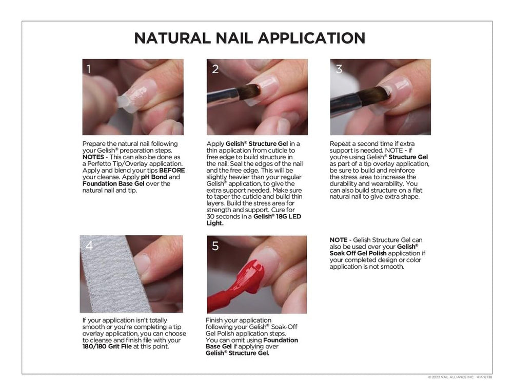 Gelish manicure lifestyle shot showing natural-looking, durable salon nails