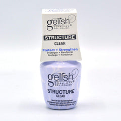 Gelish Structure Gel clear front packaging shows texture and long-lasting overlay benefit
