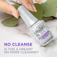Gelish brush applicator close-up showing smooth, even application benefit