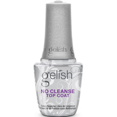 Gelish bottle front view showing brand and glossy finish benefit