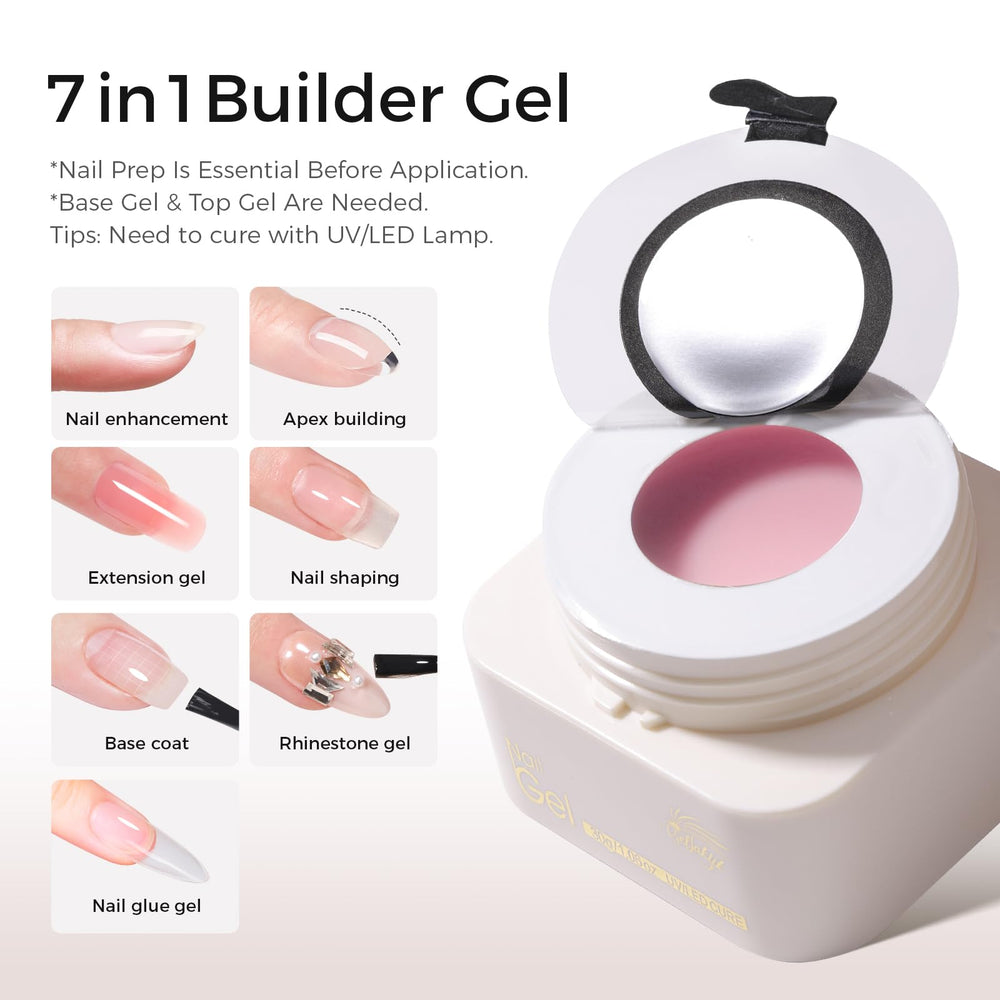 GELLAKTIK kit in use with technician sculpting an extension for durable results