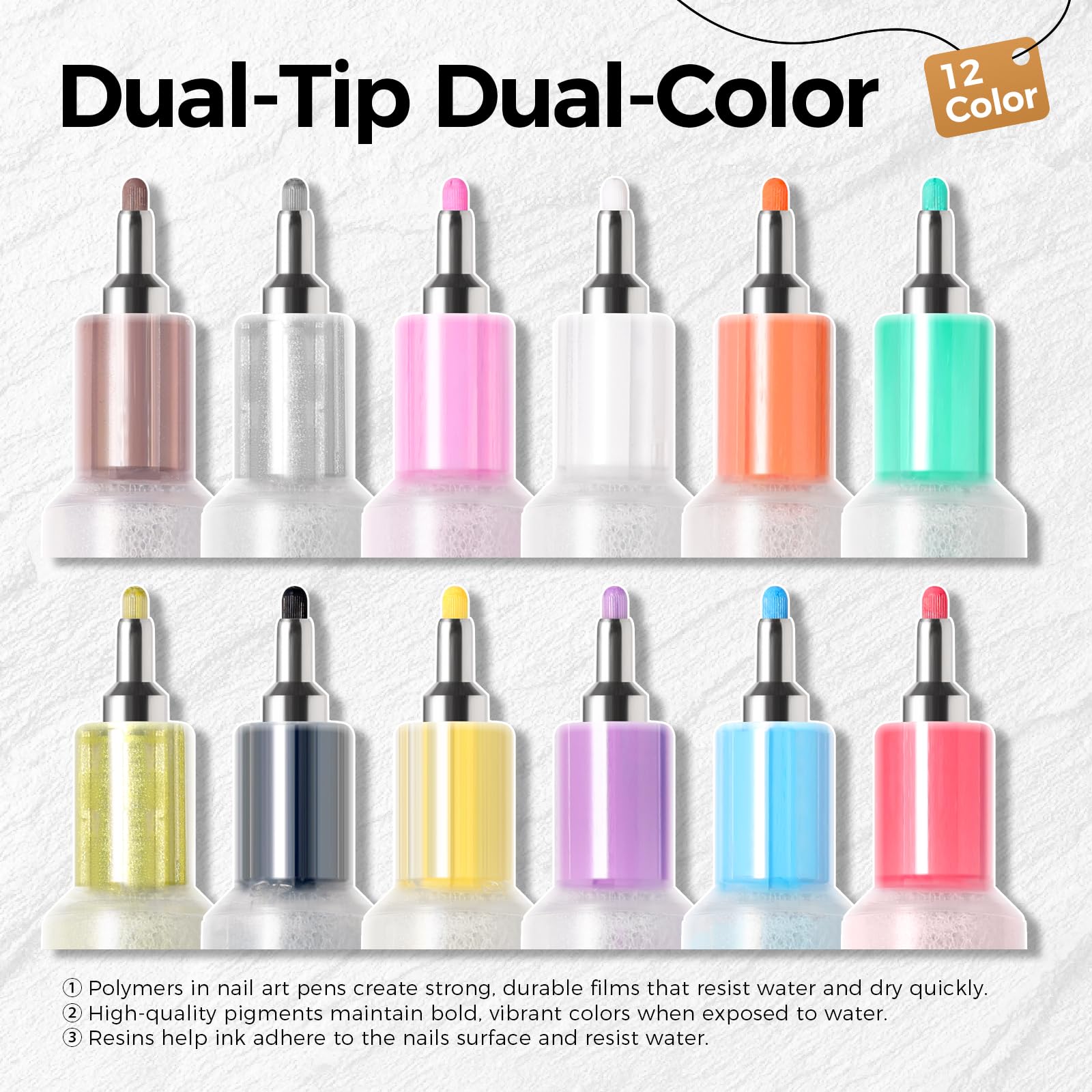 GELLAKTIK nail design sealed with top coat for longer-lasting finish