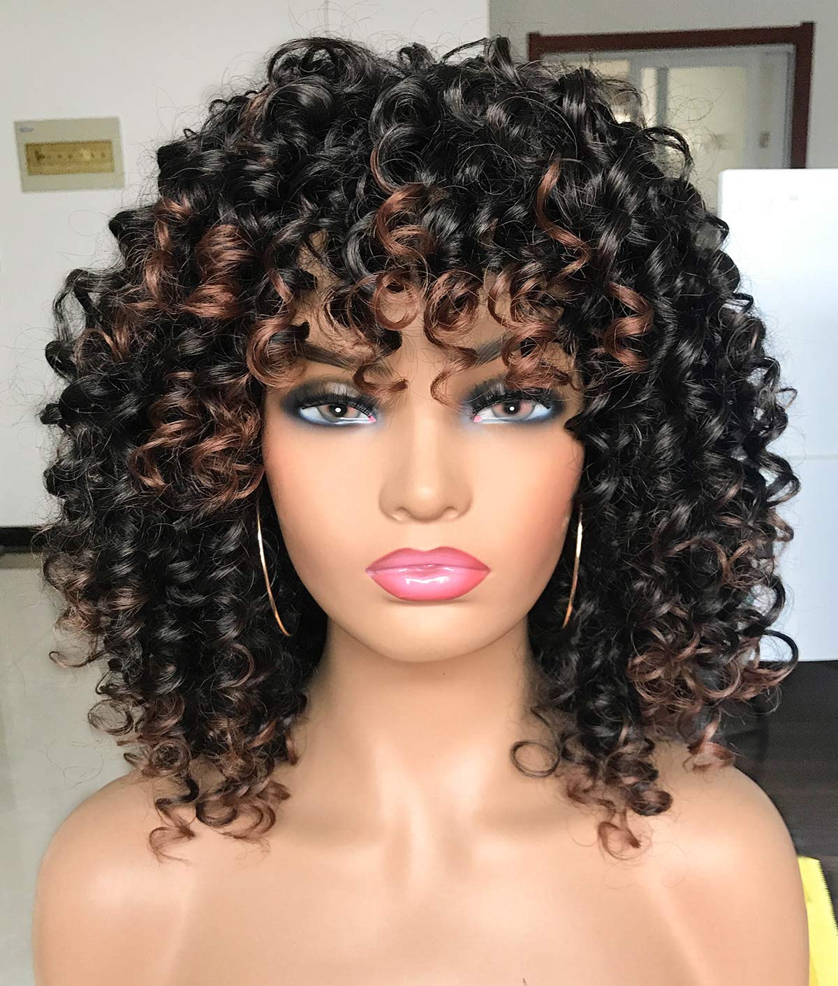 GEMBON front view showing natural afro shape and ready-to-wear benefit