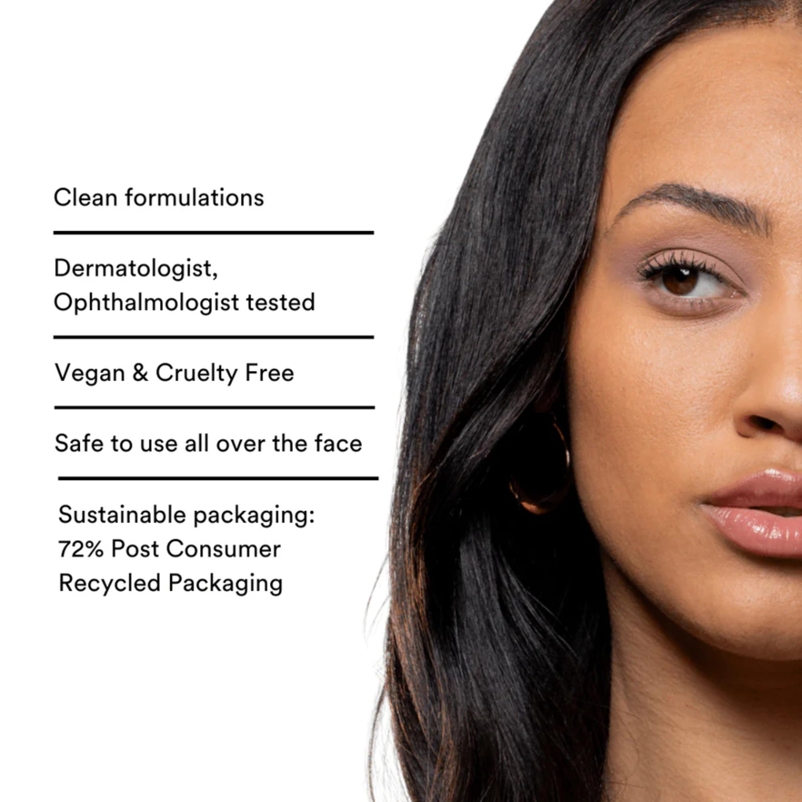 Gen See lifestyle shot of woman applying eyeshadow showing effortless everyday brightness