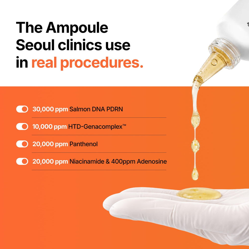 Genabelle serum texture on hand, showing lightweight absorbency and smooth hydration