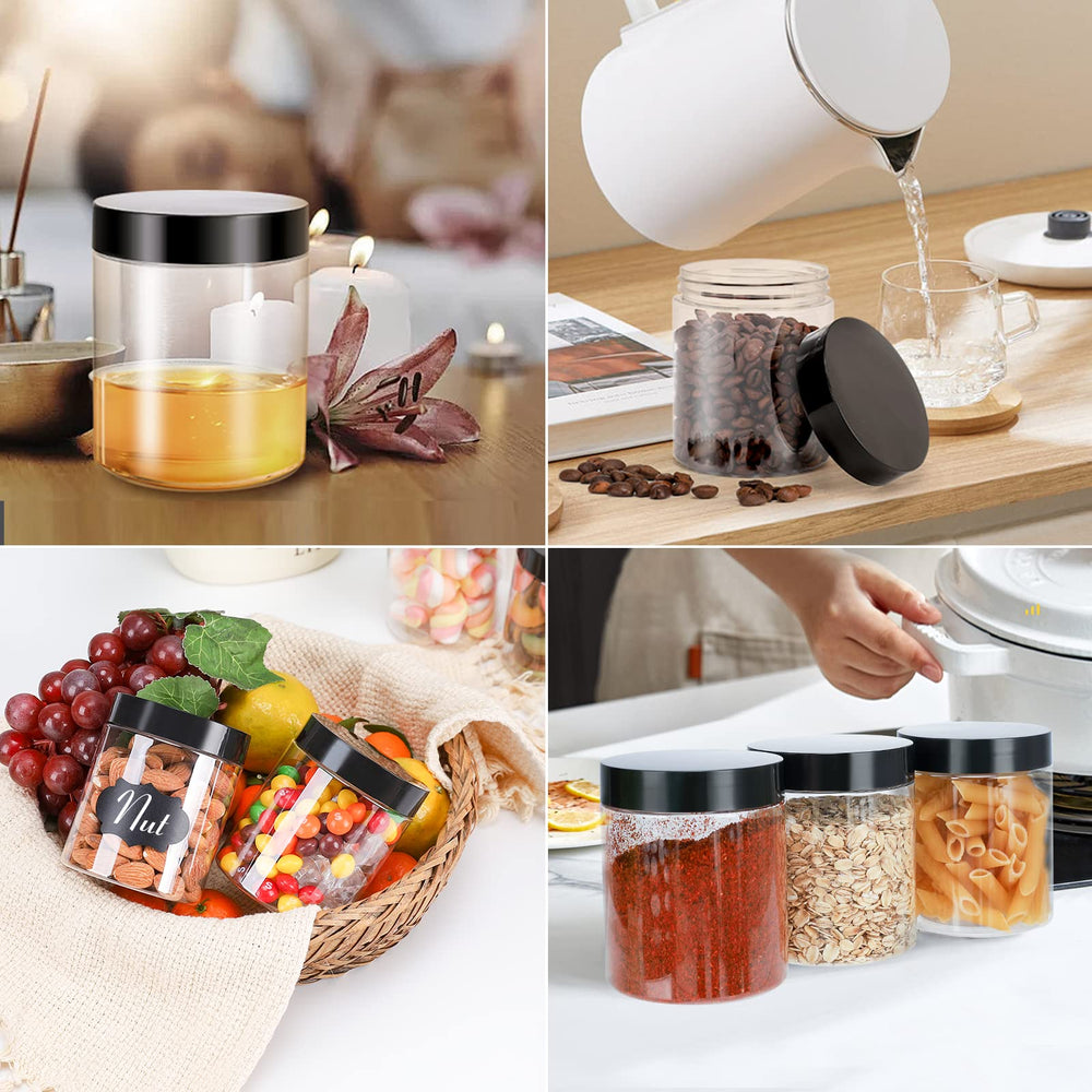 Gencywe jars with slime and glitter showing craft storage and tidy workspace benefits