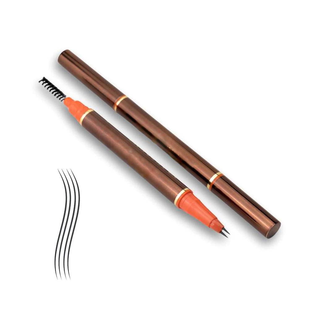Generic 2 Tip UltraFine Pen front view showing sleek black body and caps, precise grooming results