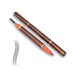 Generic 2 Tip UltraFine Pen front view showing sleek black body and caps, precise grooming results