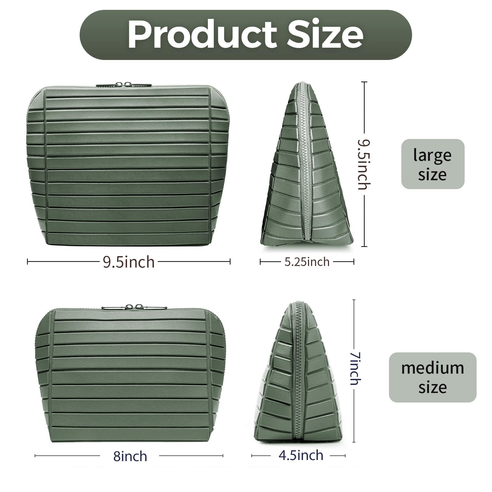 Generic brand full 27-pocket layout holding palettes, bottles and everyday items