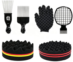 Generic front view of all six styling tools showing kit organization and convenience