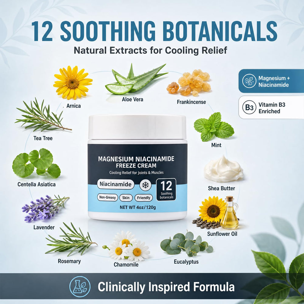 Generic applying cream to hand for instant cooling comfort