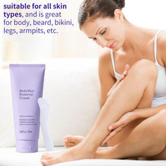 Generic underarm application showing safe, easy hair removal