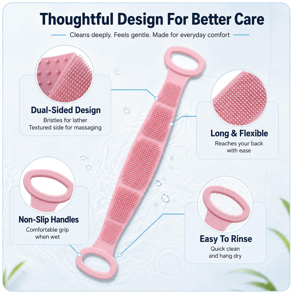 Generic close-up of soft silicone bristles delivering gentle exfoliation and better lather