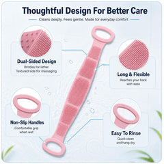 Generic close-up of soft silicone bristles delivering gentle exfoliation and better lather