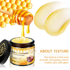 Generic bee venom cream applied on hand demonstrating easy absorption