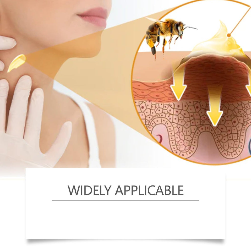 Generic bee venom cream texture close-up highlighting smooth hydration