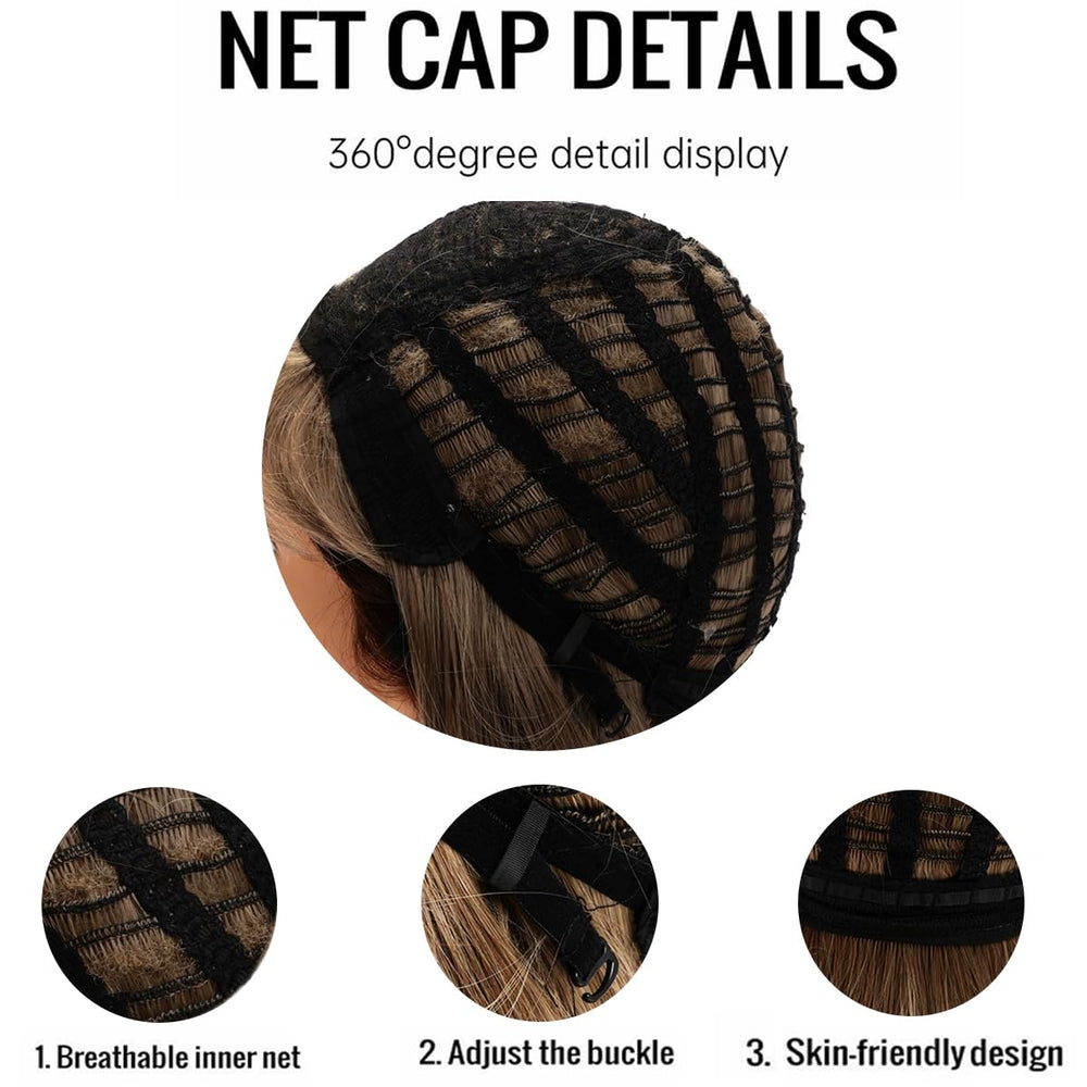 Generic packaging and contents with one wig, showing ready-to-wear convenience