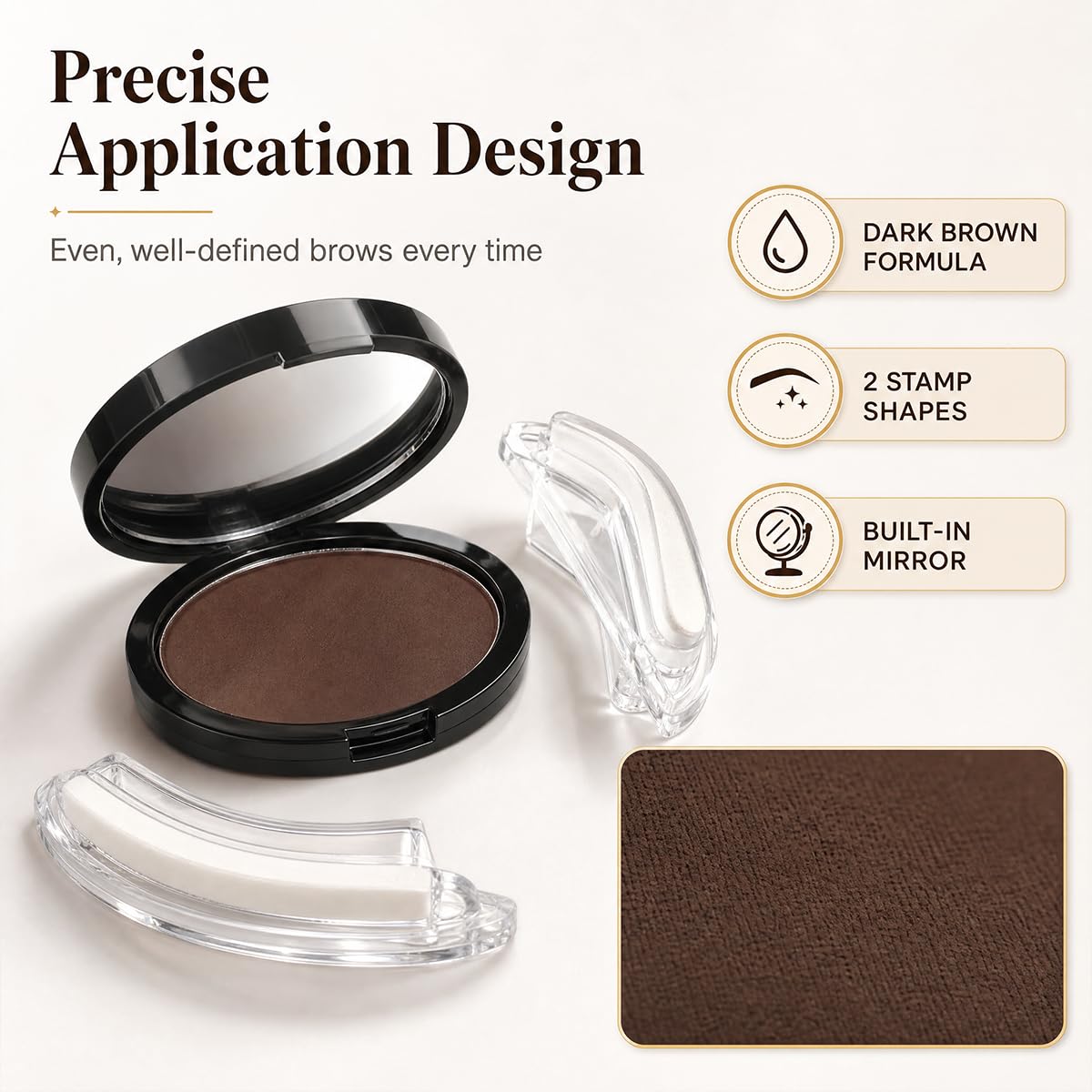Generic eyebrow stamp brow finished lifestyle showing brand gives polished daily-ready brows