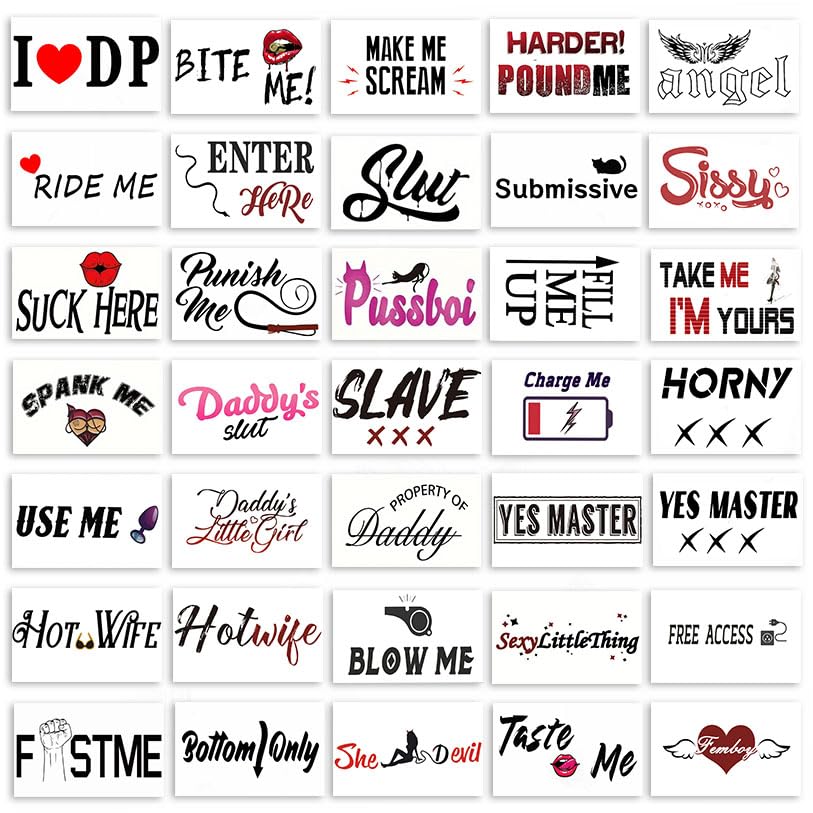 Generic brand front packaging showing 105 tattoos and variety for easy event planning