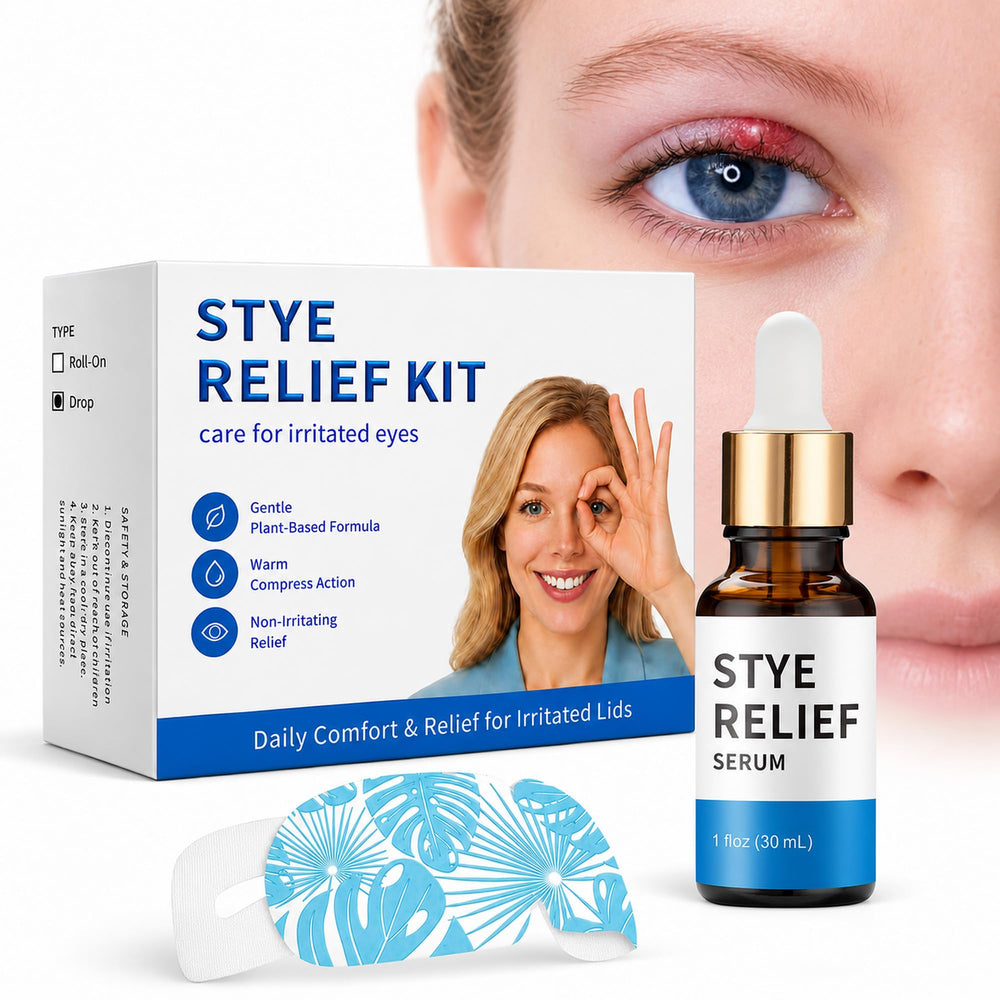 Generic front packaging of stye kit showing kit benefits and contents