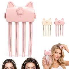 Generic heated root volumizer front view showing compact shape and clip — easy portable styling