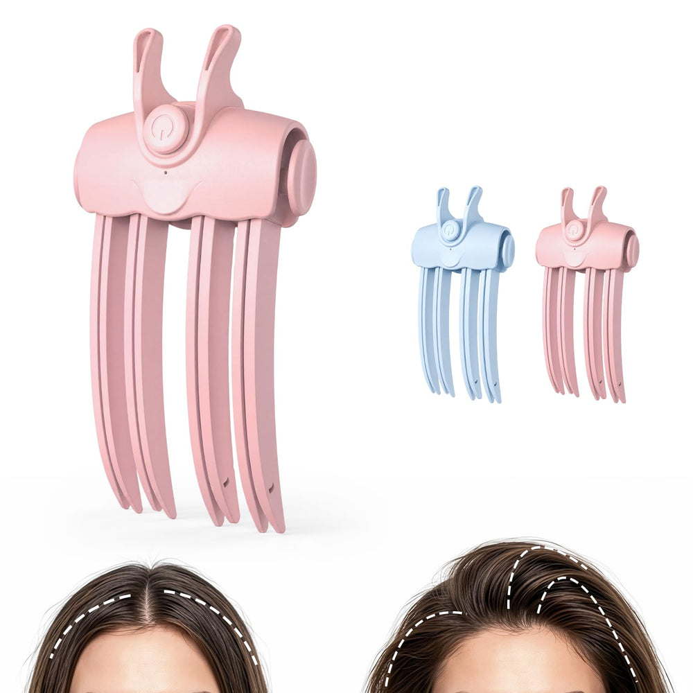 Generic heated hair volume clip front view showing compact design and color benefit lightweight portability