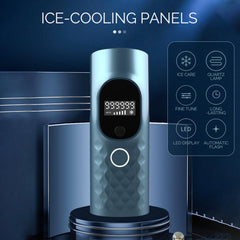Generic close-up of ice-cooling panels delivering cooler, more comfortable treatments