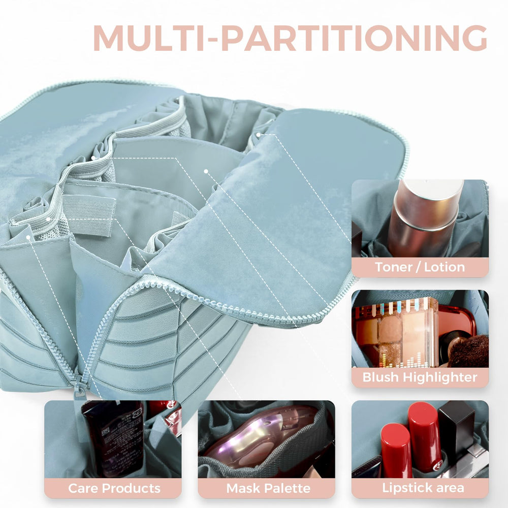 Generic interior open and standing, clear visibility for quick cosmetic access