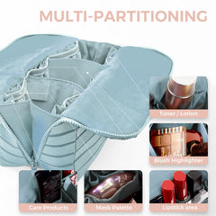Generic interior open and standing, clear visibility for quick cosmetic access