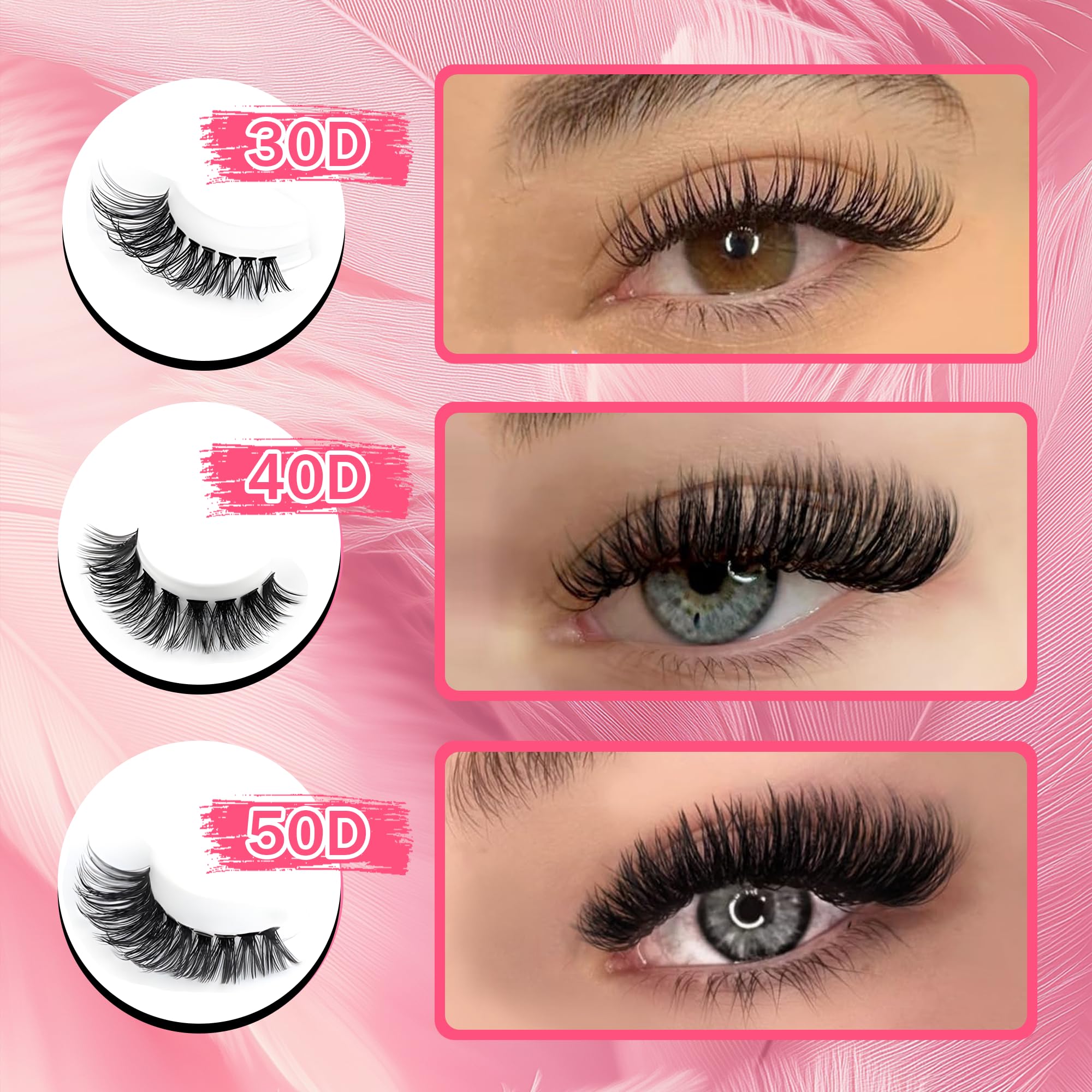 Generic display of 9–16mm mixed lengths for custom styling benefit