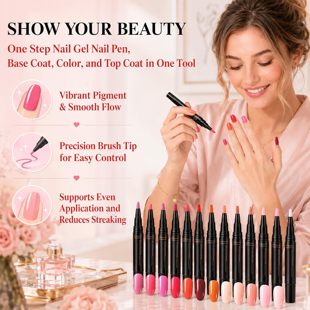 Generic swatch palette of six colors showing vibrant pigment payoff