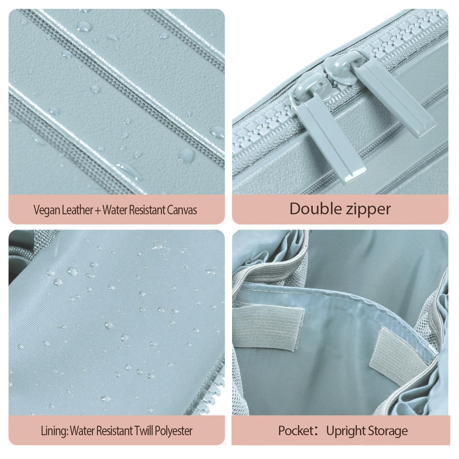 Generic padded structure side profile protecting cosmetics from impact
