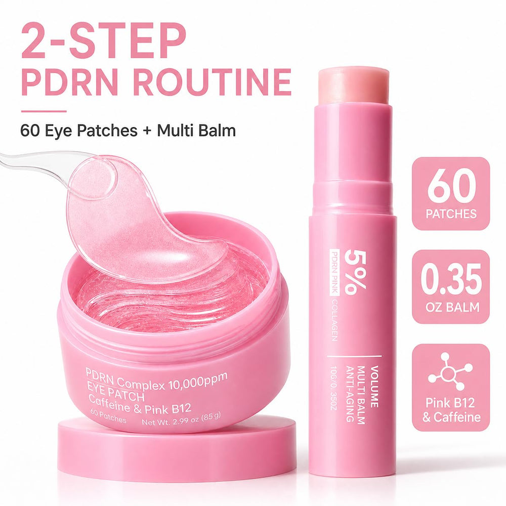 Generic PDRN balm next to fingers for scale and pocket-friendly size
