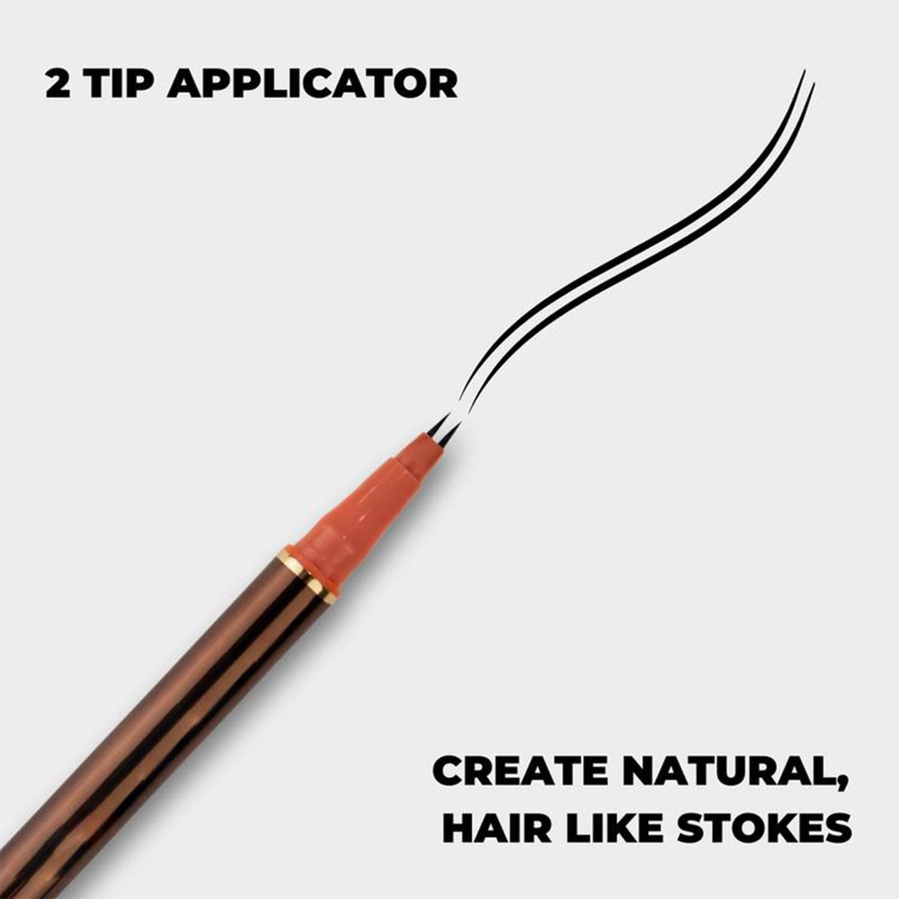 Generic pen dual ultra-fine tips close-up showing flexible nibs for accurate strokes and durability