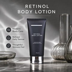 Generic brand applying lotion to neck to show targeted smoothing and firmness