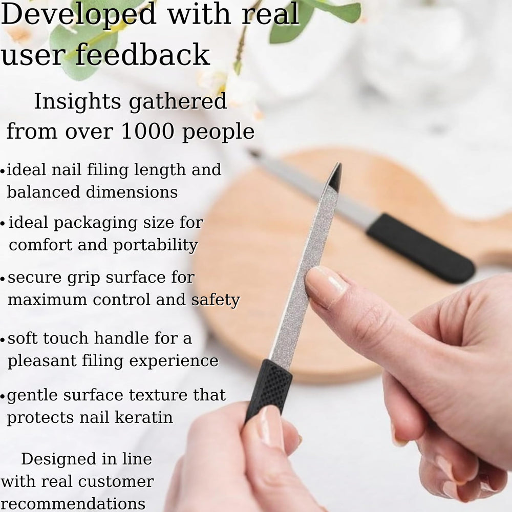Generic double-sided grit edges showing coarse and fine surfaces for versatility