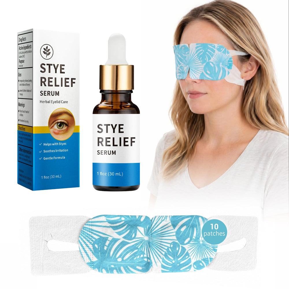 Generic serum bottle close-up showing applicator for precise eyelid care