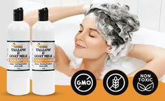 Generic brand shampoo foam texture on palm demonstrating gentle cleansing and soft lather