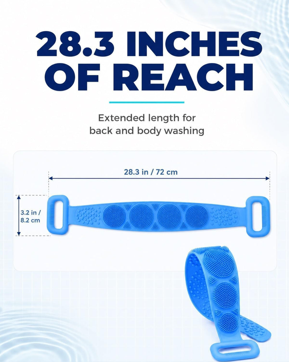 Generic scrubber hanging to dry on hook demonstrating quick-dry hygiene